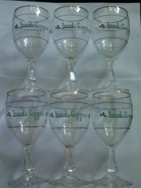 Vintage Irish Coffee Glasses Set of 6 Reduced to sell