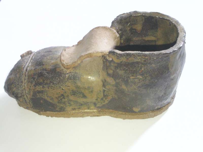 Old Pottery Shoe from Malawi Collectable Reduced to sell