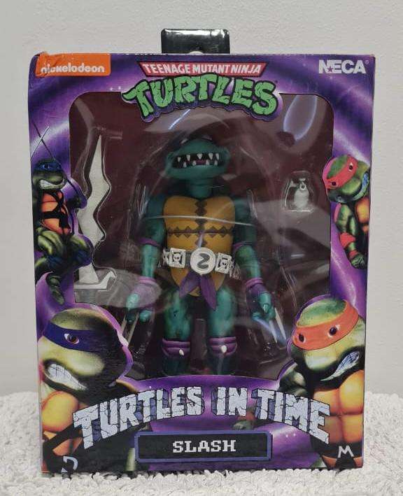 NECA Teenage Mutant Ninja Turtles In Time TMNT Slash VINTAGE GAME