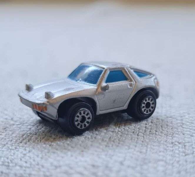 Micro Machines Porsche 928 Silver With Blue Windows Vintage