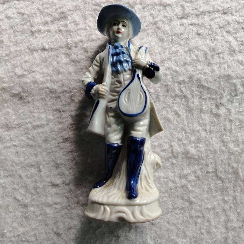 Vintage Porcelain Musician Man