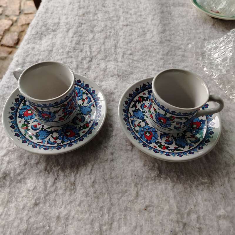 Traditional Turkish Cups And Saucers Sets