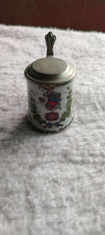 Vintage Stein Porcelain Mini Beer Mug