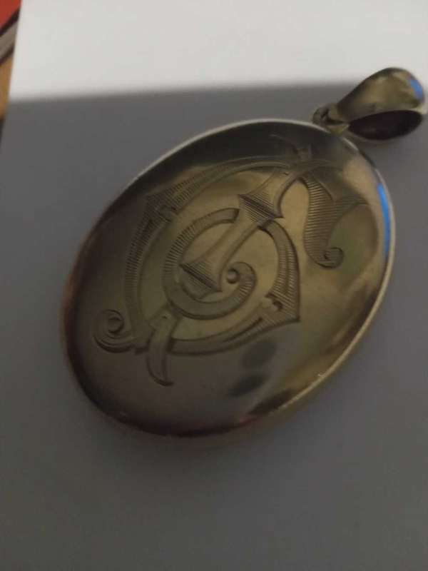 Antique Gold Over Silver Locket