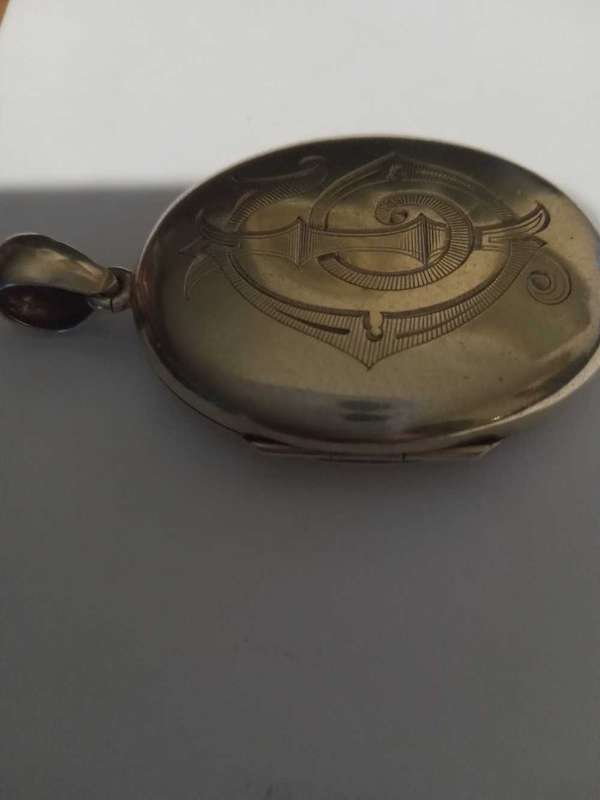 Antique Gold Over Silver Locket