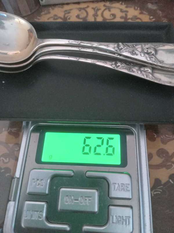 3 x Vintage German Silver Teaspoons - (62.6g)