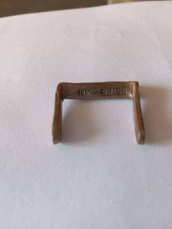 Vintage 10kt Gold Buckle For Watch Strap - (Scrap)