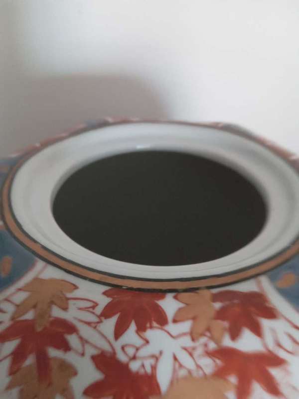 Large 20thC Chinese Porcelain Storage/Ginger Jar - ( COLLECTION ONLY)