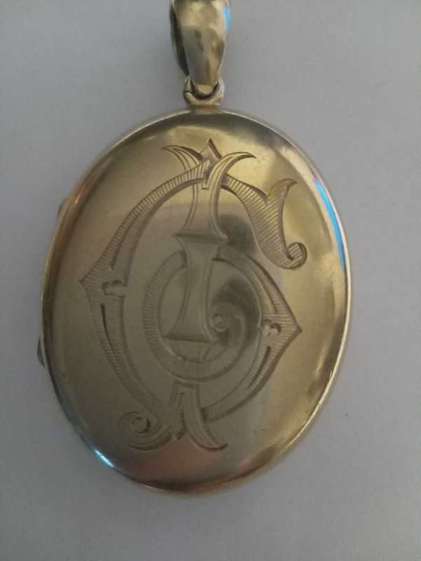 Antique Gold Over Silver Locket