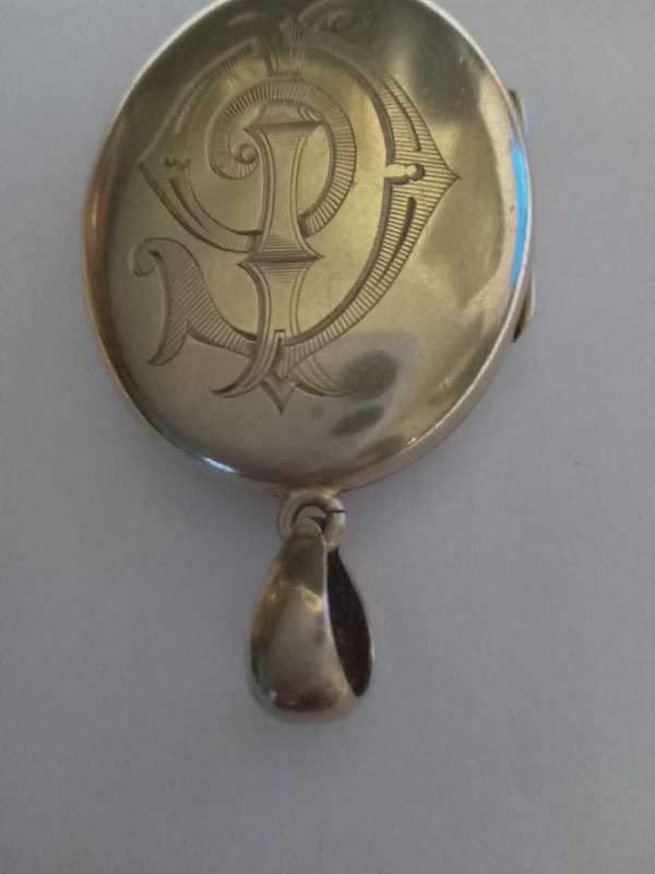 Antique Gold Over Silver Locket