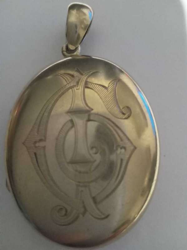 Antique Gold Over Silver Locket