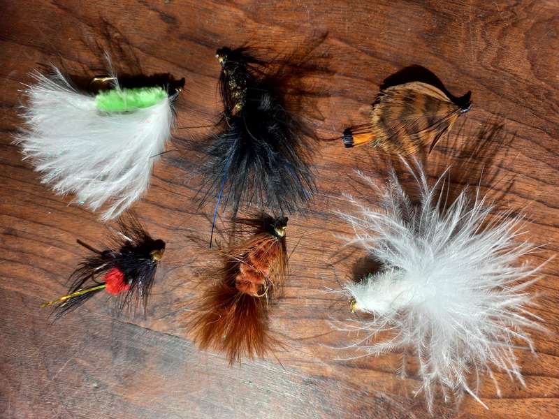 Fishing flies - box of 18 assorted flies