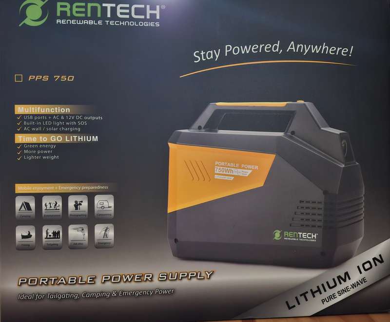 RENTECH PPS750 PORTABLE POWER STATION