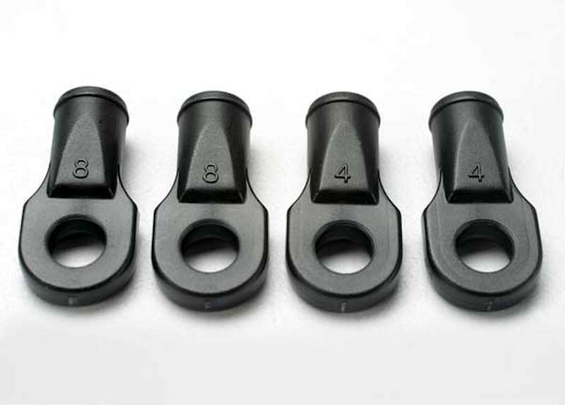 Traxxas - Rod ends, Revo (large, for rear toe link only) (4)
