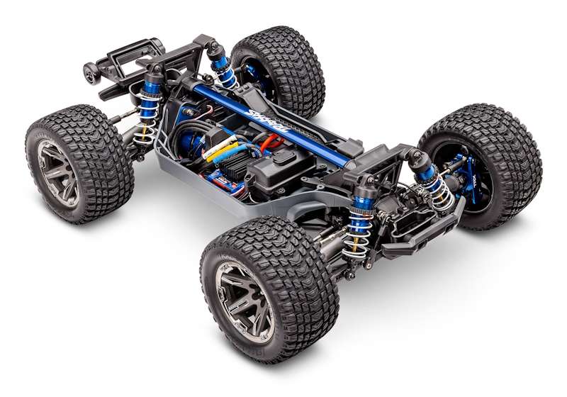 Traxxas  Rustler 4X4 Ultimate : 1/10 Scale Brushless Stadium Truck  Blue