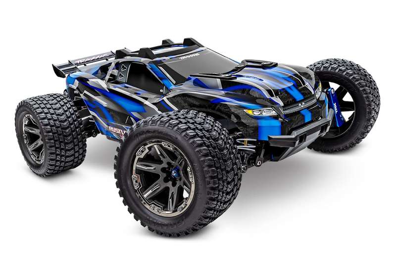 Traxxas  Rustler 4X4 Ultimate : 1/10 Scale Brushless Stadium Truck  Blue