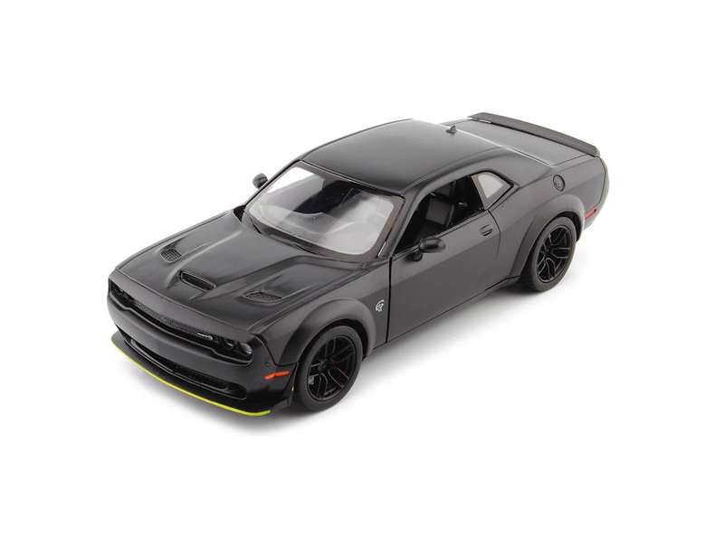 Motormax  1:24 Timeless Legends 2018 Dodge Challenger SRT Hellcat Widebody  Matt Black
