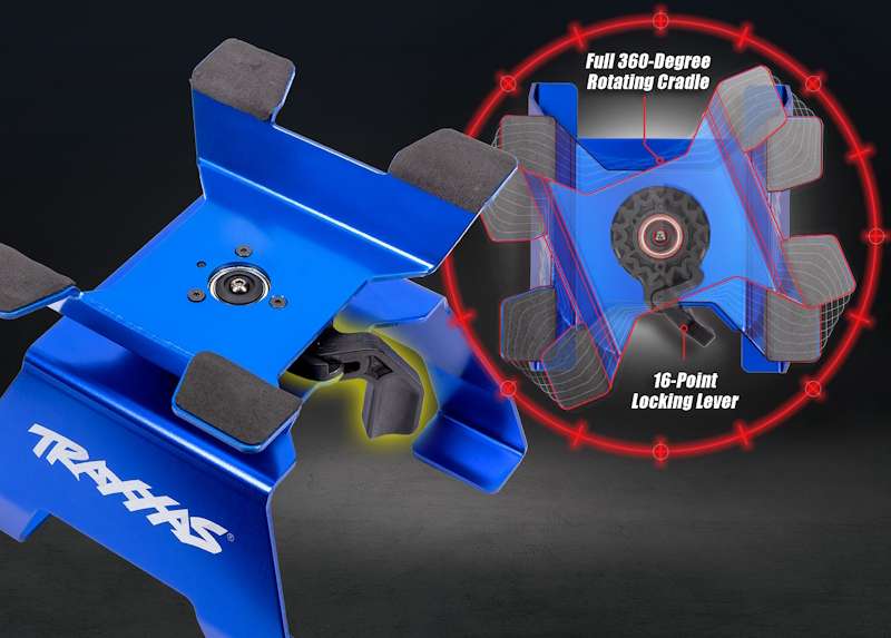 Traxxas - Aluminum Car & Truck Stand - Blue