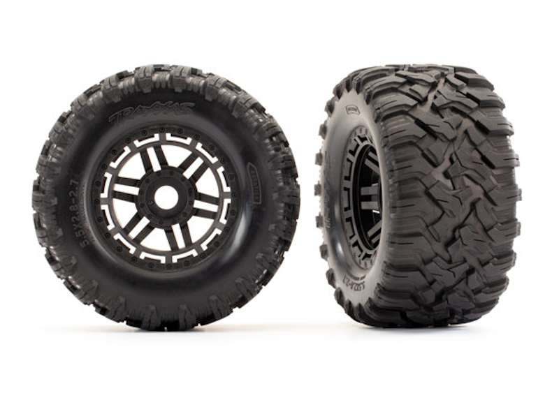 Traxxas - Tires & wheels, assembled, glued - Maxx