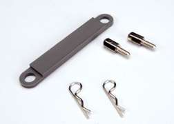Traxxas - Battery Hold-Down Plate, Grey