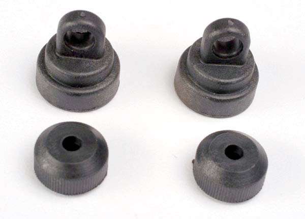Traxxas - Shock caps (2)/ Shock bottoms (2)