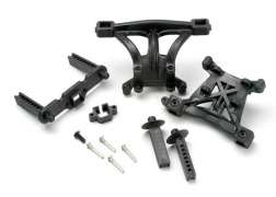 Traxxas - Body mounts, front & rear / body mount posts, front & rear