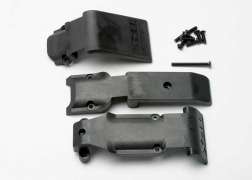Traxxas - Skid plate set, front (2pcs), rear (1pcs
