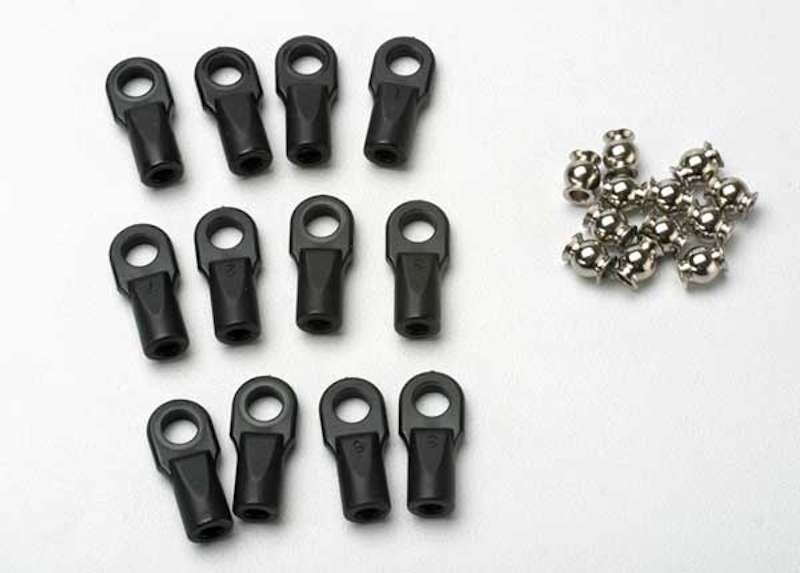 Traxxas - Rod ends, Revo (large) with hollow balls (12)