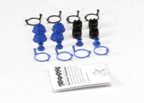 Traxxas - Pivot ball caps (4)/ dust boots, rubber