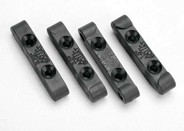 Traxxas - Mounts, suspension pin (rear anti-squat blocks)