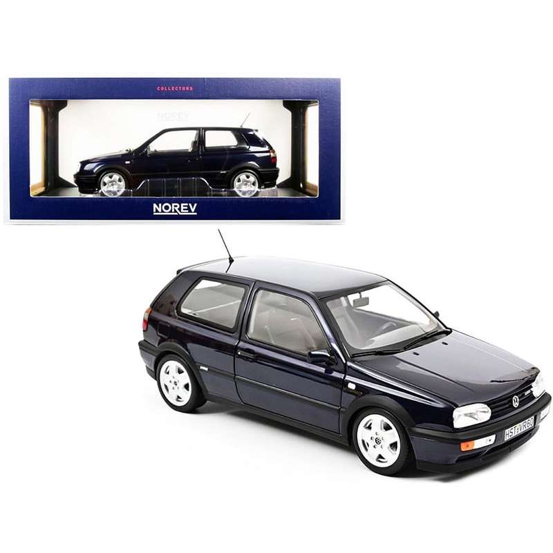 Die cast - VW Golf 3 VR6 by NOREV - 1:18 scale - NEW - Dark Blue - RARE MODEL