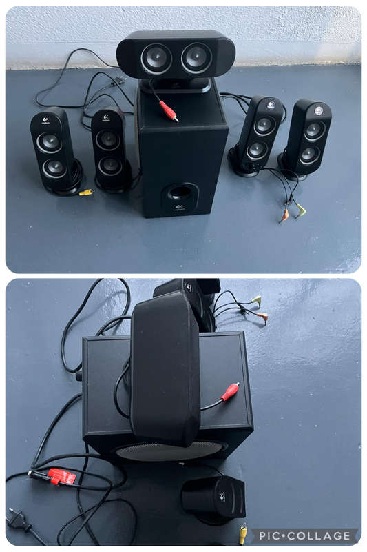 Logitech 5.1 channel multi media speakers