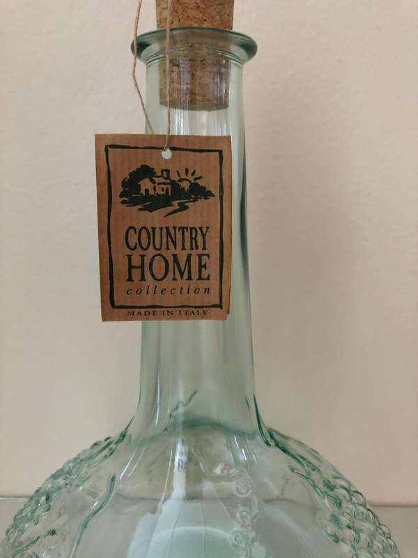 ITALIAN COUNTRY HOME COLLECTION DECANTER WITH ORIGINAL LABEL