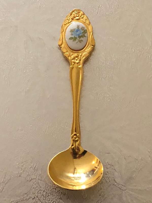 EETRITE 24 CARAT GOLD PLATED DISPLAY SUGAR SPOON