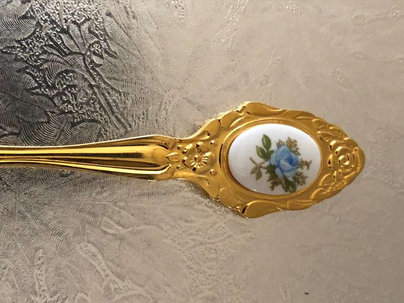 EETRITE 24 CARAT GOLD PLATED DISPLAY SUGAR SPOON
