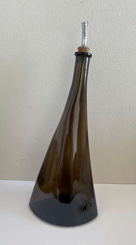 O.FREY & CO INTERLOCKING TWO GLASS PACO BERNE (SWITZERLAND) 1970 WINE BOTTLE SET