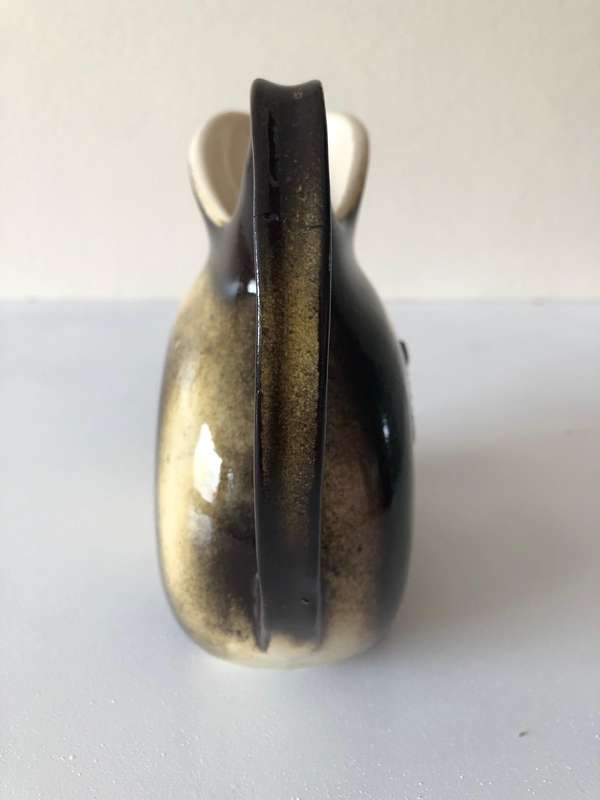 GLAZED ZEBRA CERAMIC JUG