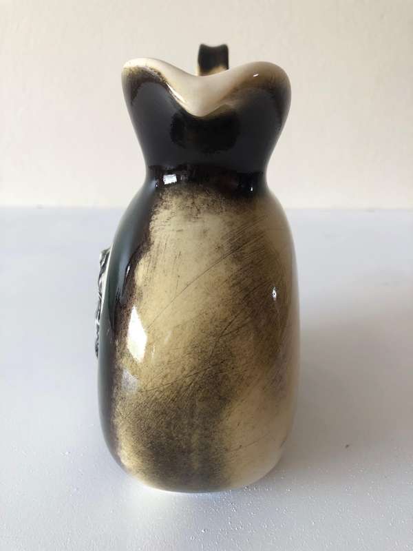 GLAZED ZEBRA CERAMIC JUG