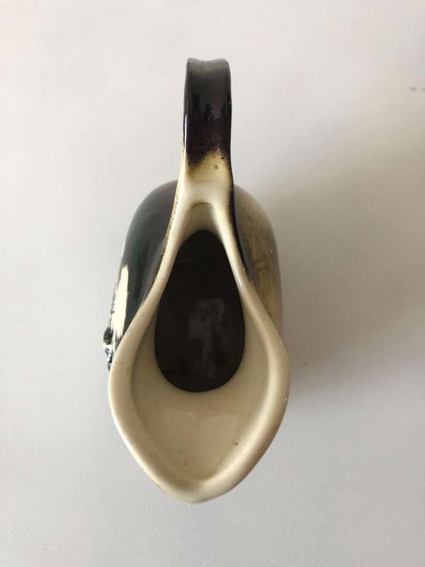 GLAZED ZEBRA CERAMIC JUG