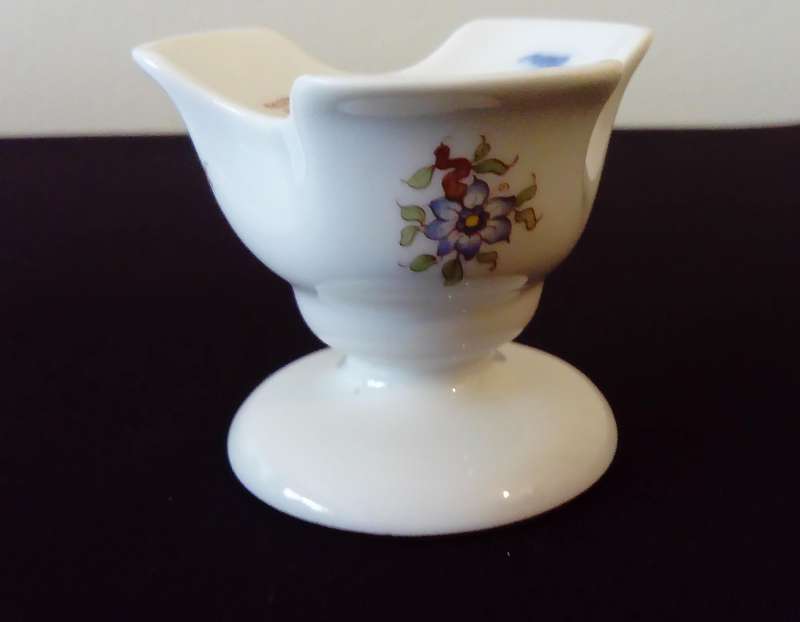 WIEN AUGARTEN VIENNA PORCELAIN FINE CHINA TRAY WITH CANDLEHOLDER AND PEAR CANDLE