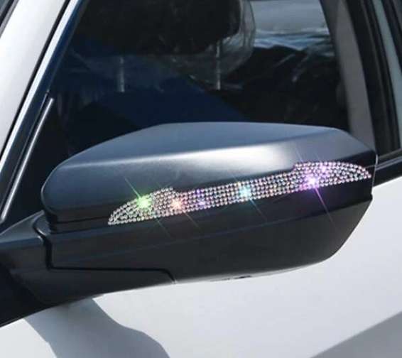 Rearview mirror anti-scratch strip (bling)