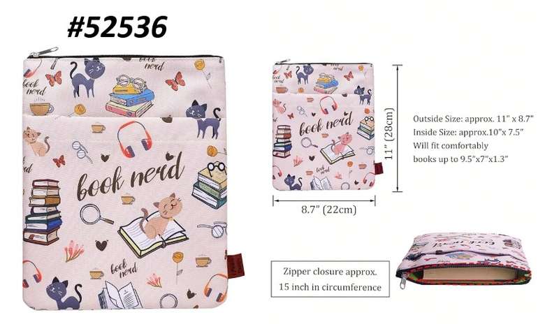 Ipad cover / Tablet Cover / Book cover / Book Sleeve - Book Nerd Book Sleeve