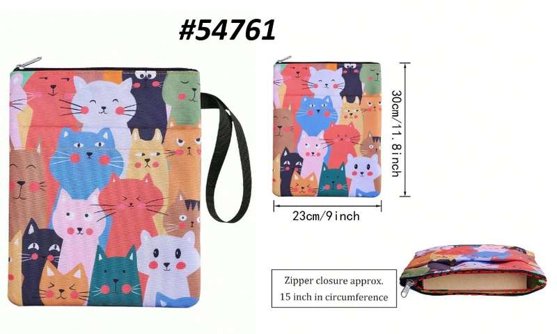 Ipad cover / Tablet Cover / Book cover / Book Sleeve - Catnip Book Sleeve