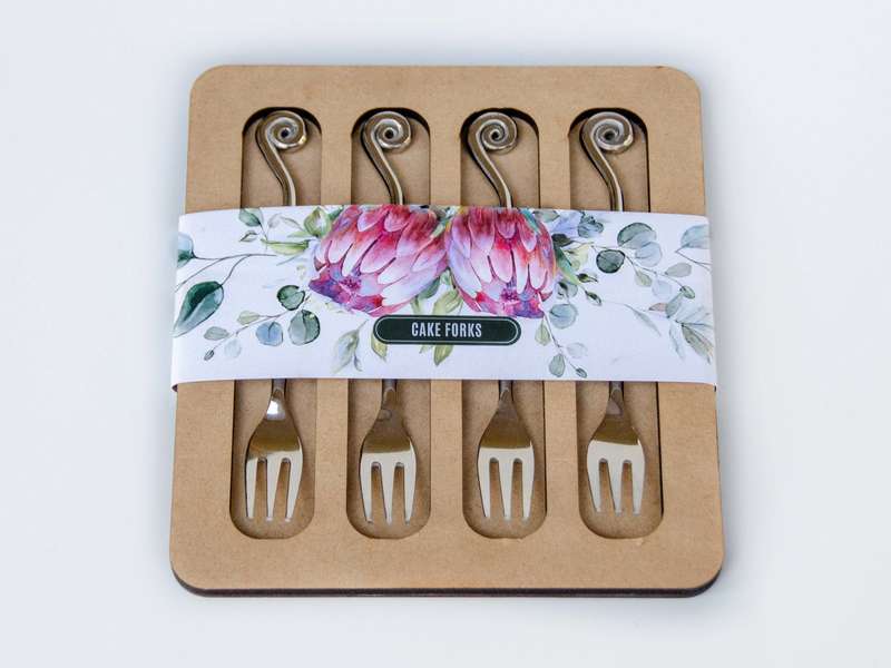 Stainless Steel Cake Forks - Bird - Koka Living