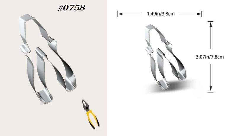 Stainless Steel Cookie Cutter  Durable, Food-Safe, -  Baking, Fondant, Sandwich & Craft - Pliers
