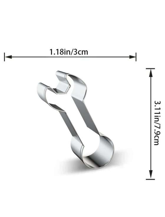 Stainless Steel Cookie Cutter  Durable, Food-Safe, -  Baking, Fondant, Sandwich & Craft - Wrench