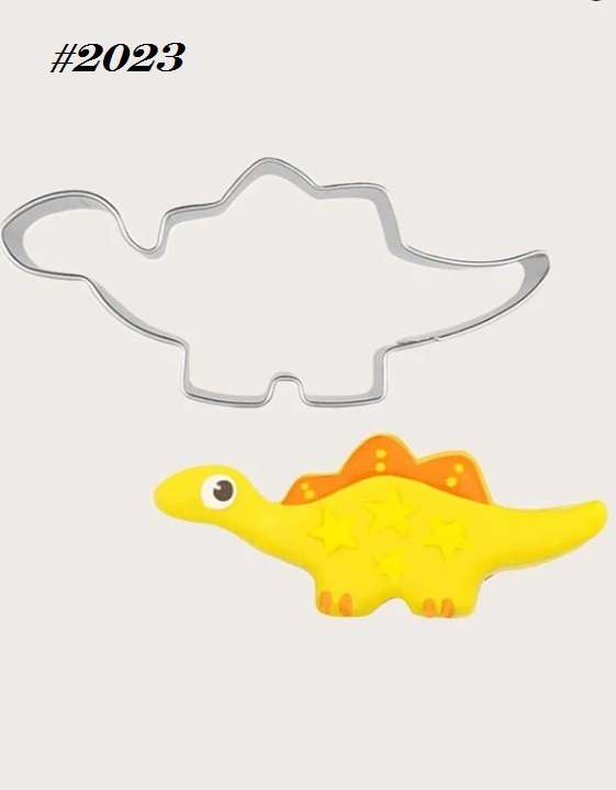 Stainless Steel Cookie Cutter  Durable, Food-Safe, -  Baking, Fondant, Sandwich & Craft - Dinosaur