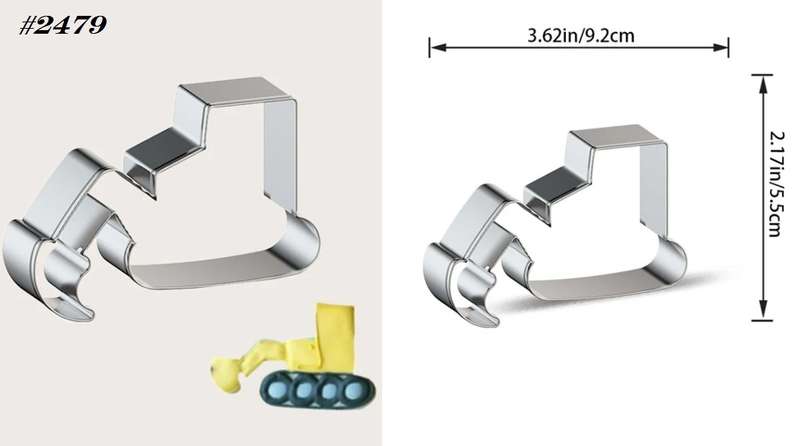 Stainless Steel Cookie Cutter  Durable, Food-Safe, -  Baking, Fondant, Sandwich & Craft - Excavator