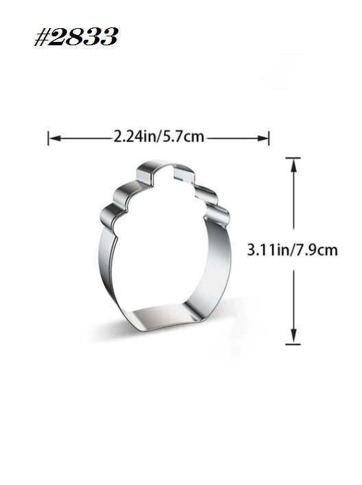 Stainless Steel Cookie Cutter  Durable, Food-Safe, -  Baking, Fondant, Sandwich & Craft - Honey jar