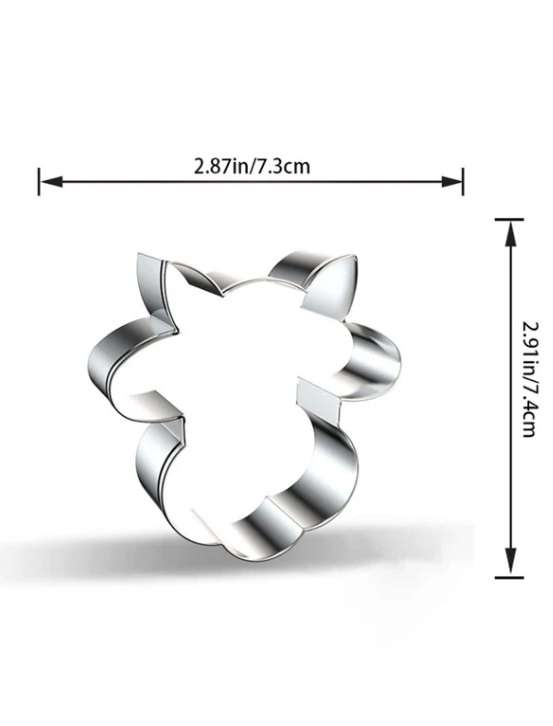 Stainless Steel Cookie Cutter  Durable, Food-Safe, -  Baking, Fondant, Sandwich & Craft - Cow